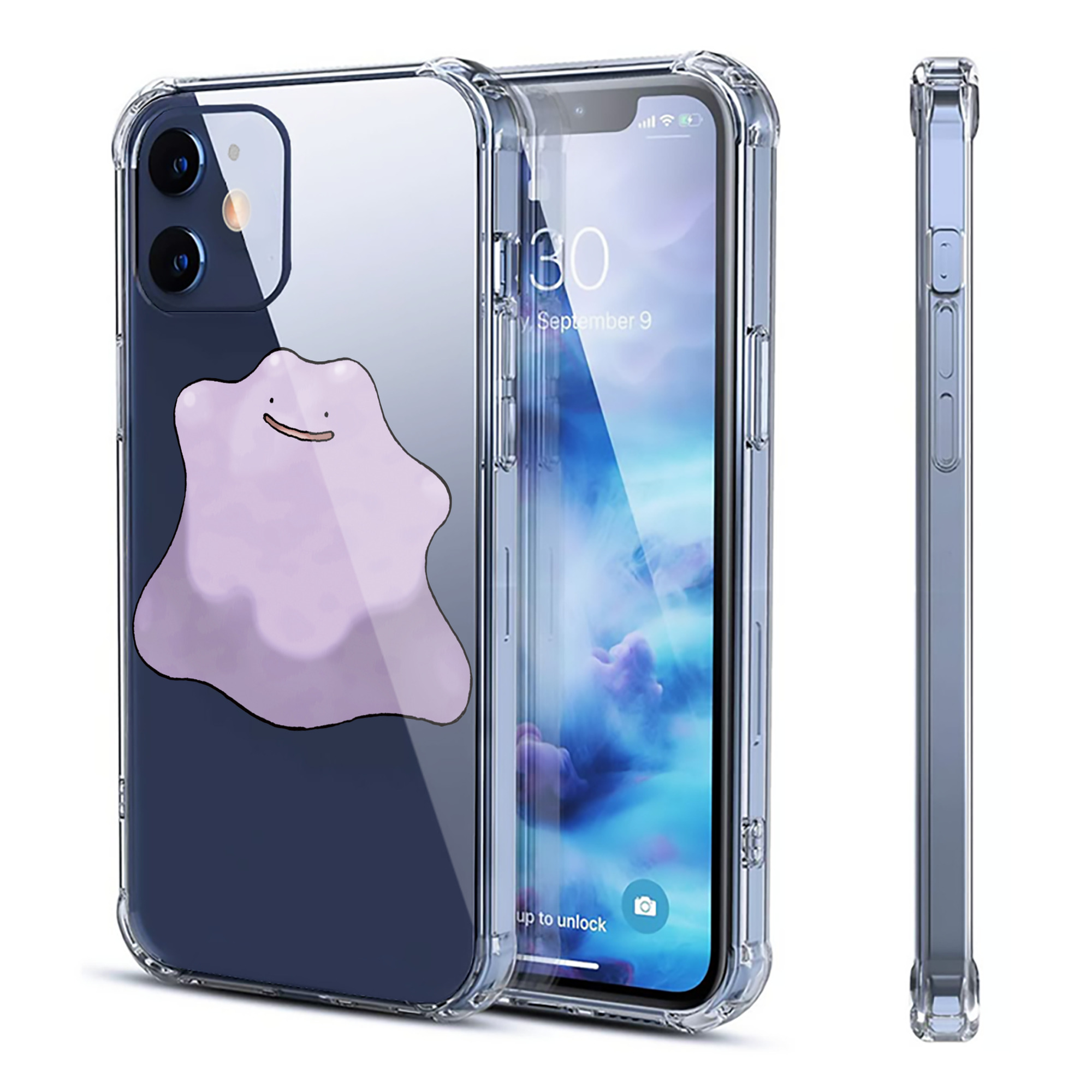 （画像用） ポケットモンスター Pokémon 【iPhone 12シリーズ対応】透明スマホケース（クリアソフトケース）